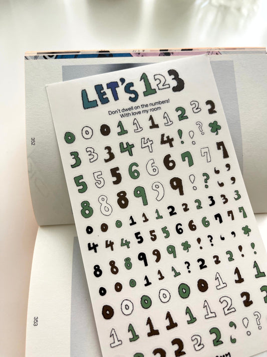 Let's 123 Sticker Sheet