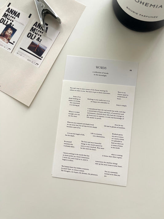 Day and Moment Collection of Words Sticker | 08