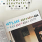 Let's ABC Sticker Sheet // 4 Colors