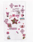Jeongo Innerside Cat Sticker // White & Pink