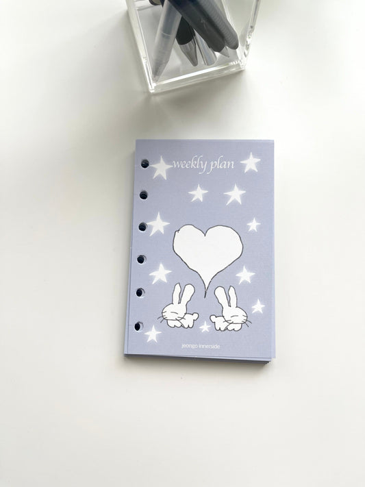 Jeongo Innerside A7 Refill Paper // Weekly Plan