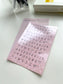 Jeongo Innerside Curly Alphabet Sticker // 3 Colors