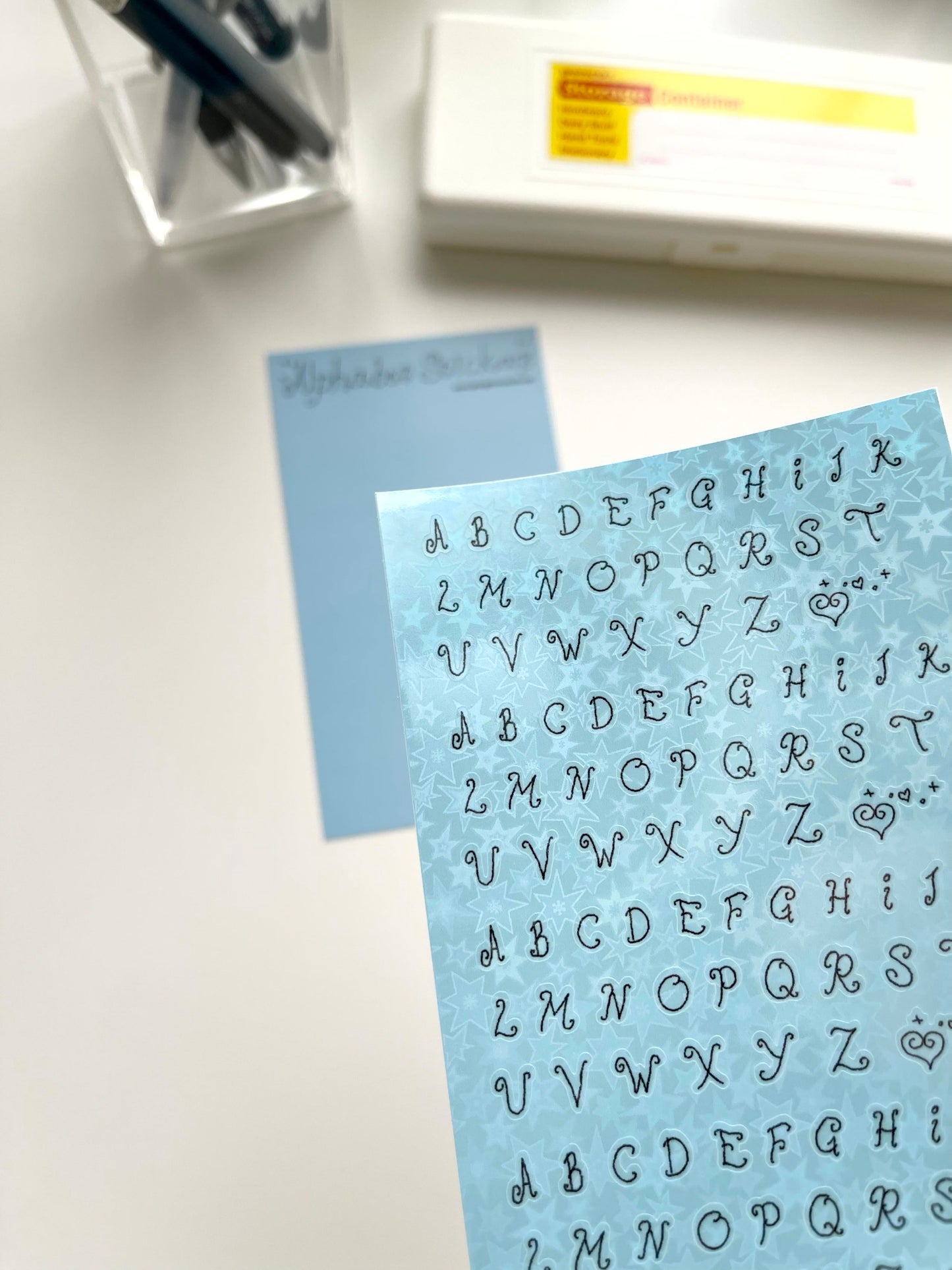 Jeongo Innerside Curly Alphabet Sticker // 3 Colors