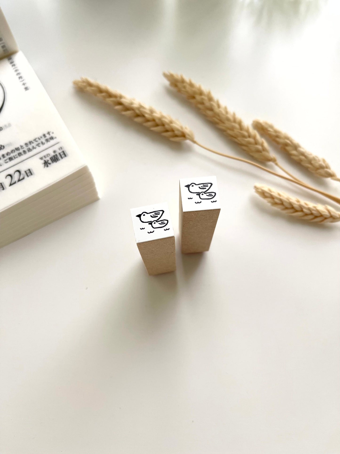 Hankodori Mini Rubber Stamp // Water Bird