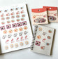 Hankodori Washi Sticker Pack // 洋食 (Red)