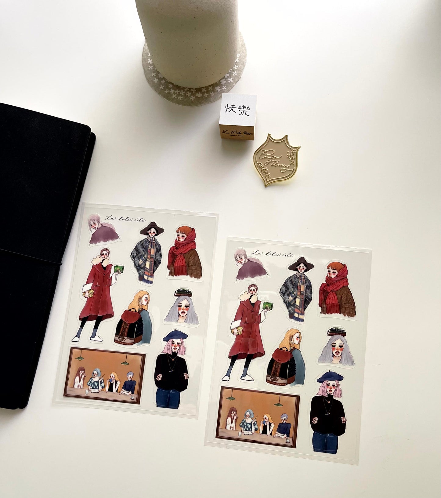 La Dolce Vita When Winter Comes Clear Sticker Set