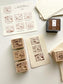 Hatsu Midori x Som Studio My Everyday Corner Wooden Stamps / 7 Designs