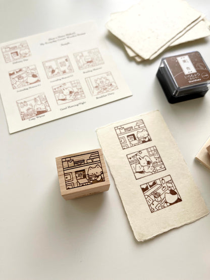 Hatsu Midori x Som Studio My Everyday Corner Wooden Stamps / 7 Designs