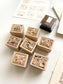 Hatsu Midori x Som Studio My Everyday Corner Wooden Stamps / 7 Designs