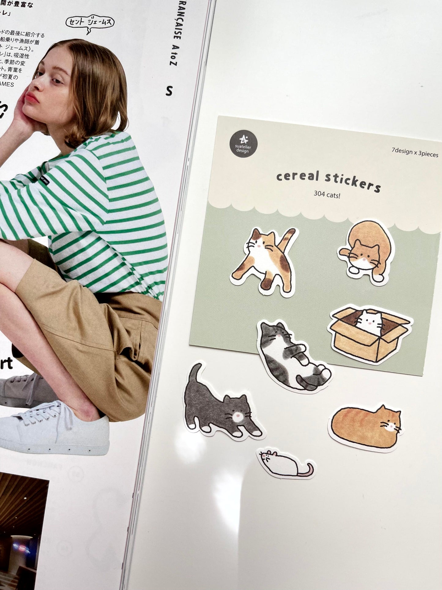 Suatelier Cereal Stickers / 304 Cats!