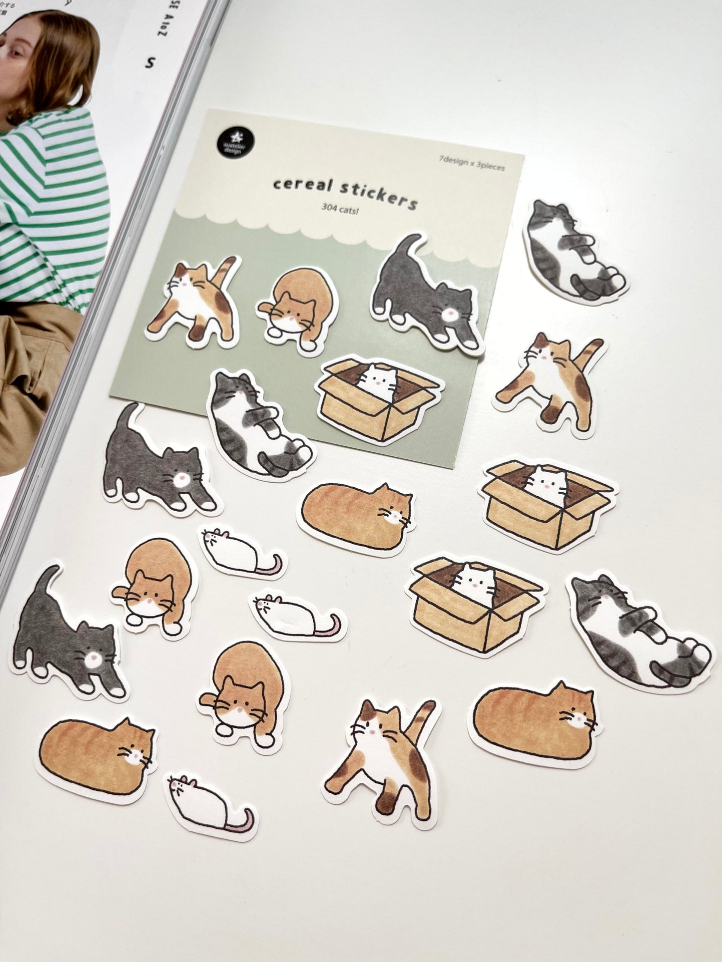 Suatelier Cereal Stickers / 304 Cats!