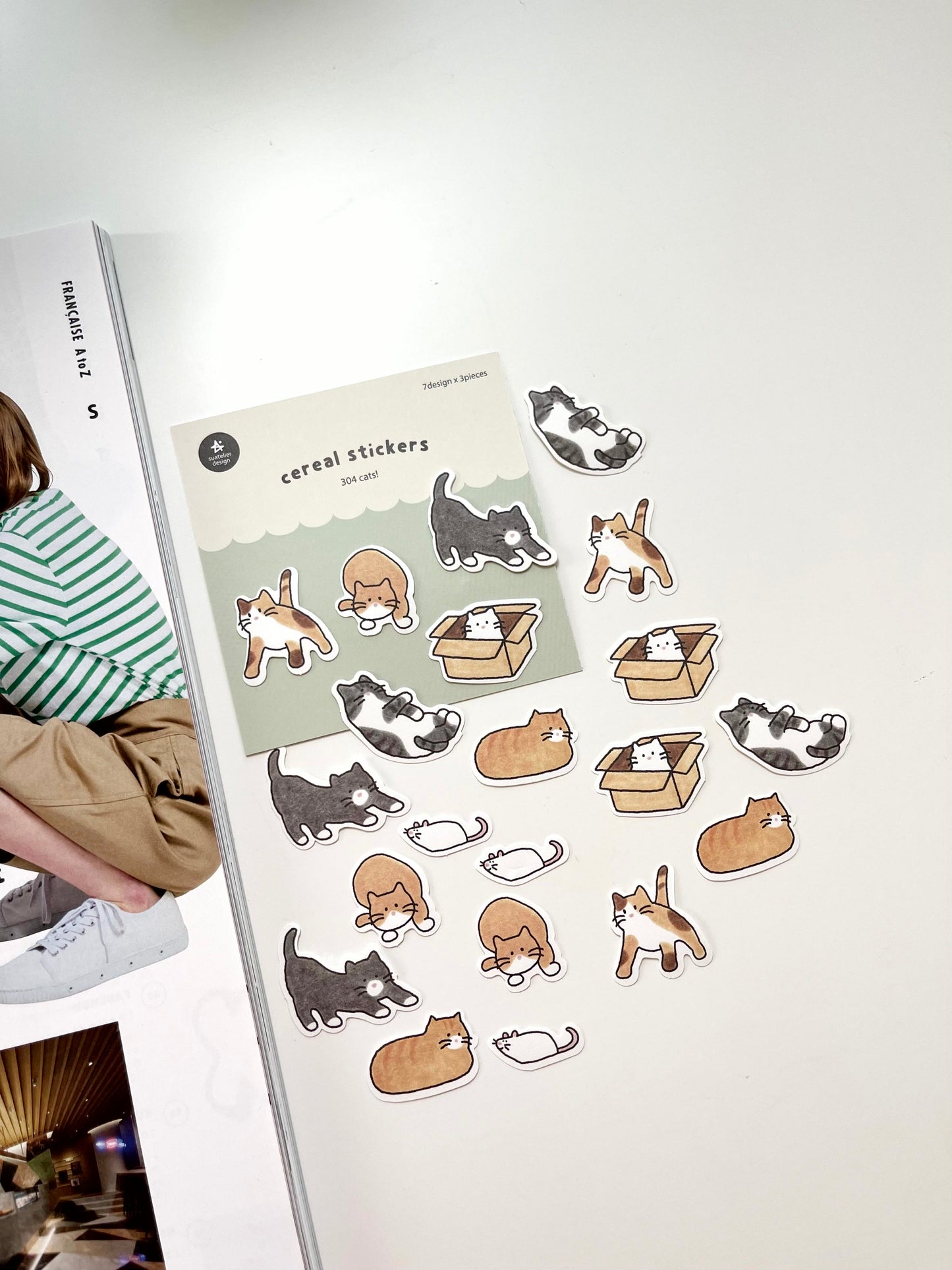 Suatelier Cereal Stickers / 304 Cats!