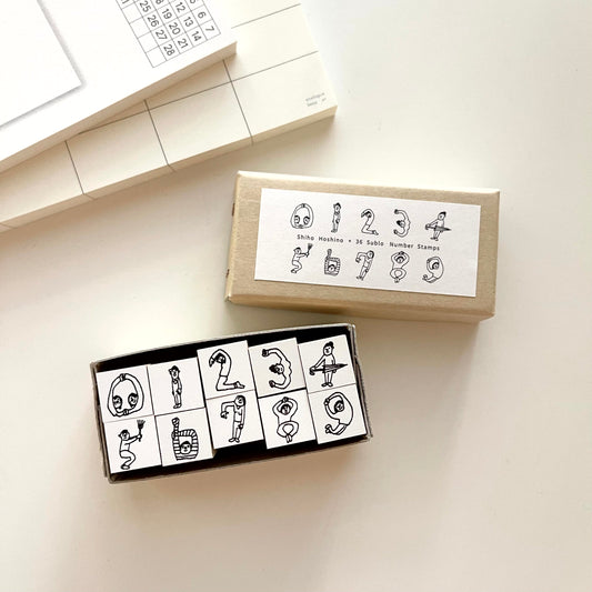 36 Sublo x Shiho Hoshino Number Rubber Stamp Set