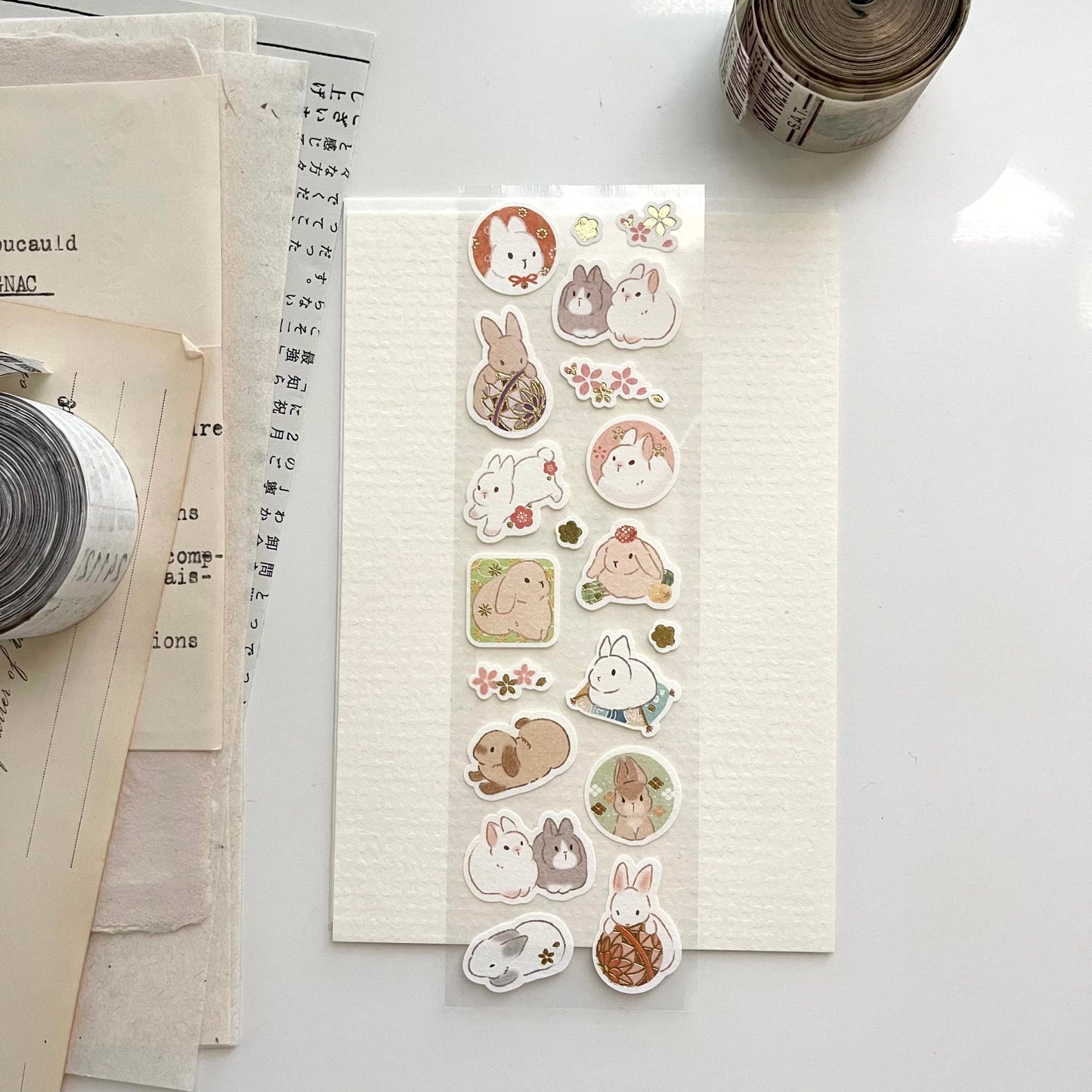 Flower Rabbit Sticker Sheet