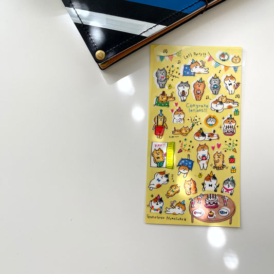 Mind Wave Goro Cat is Here Sticker / 3 Designs