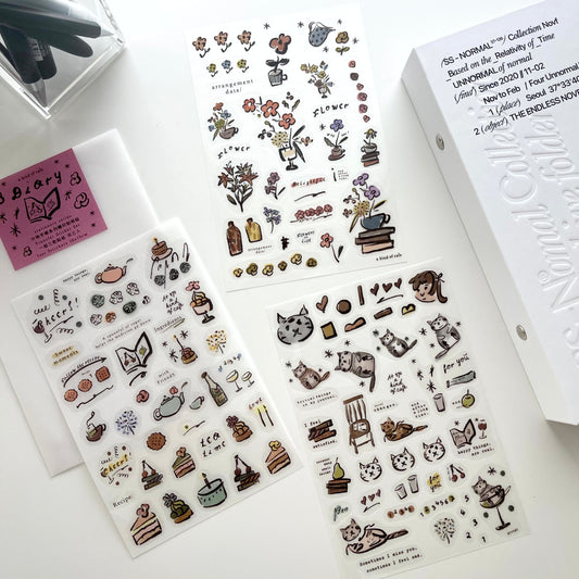 A Kind of Café Diary Transfer Sticker Pack