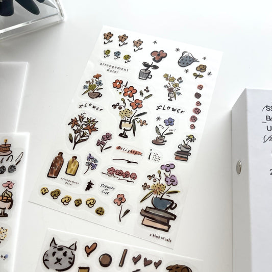 A Kind of Café Diary Transfer Sticker Pack