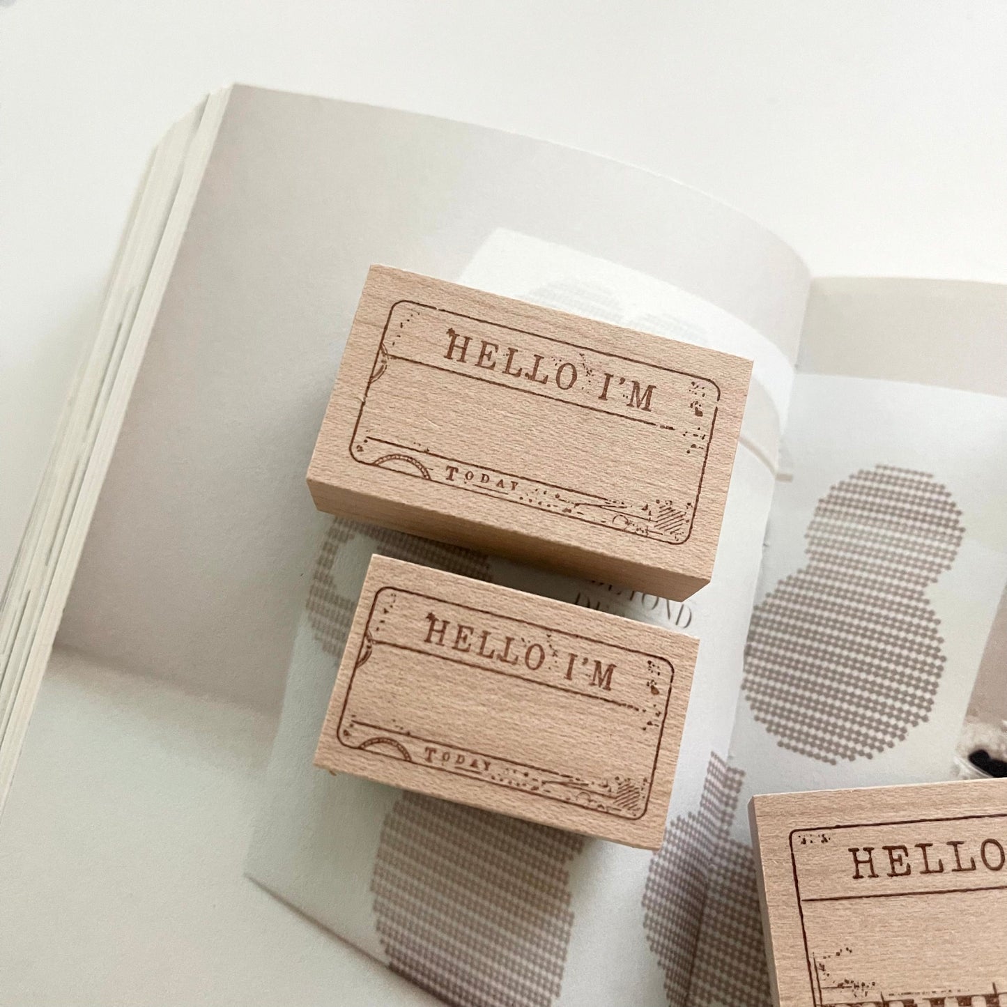 Penspapersplanner Hello I'm Rubber Stamps / 3 Designs & 2 Sizes