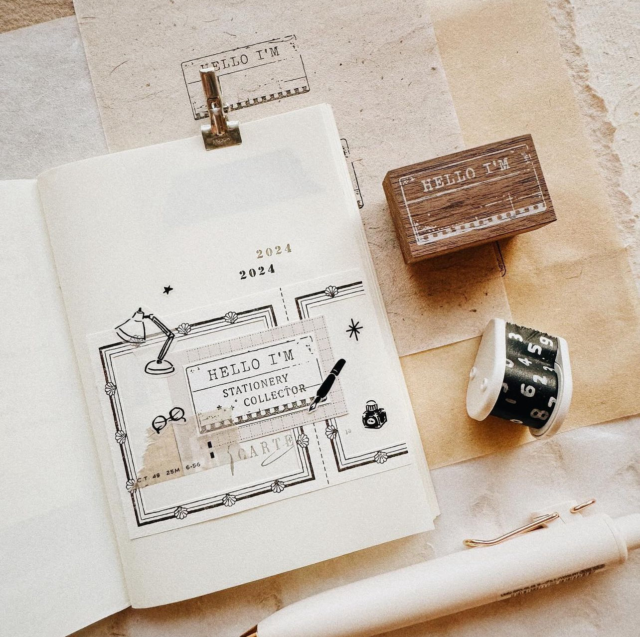 Penspapersplanner Hello I'm Rubber Stamps / 3 Designs & 2 Sizes