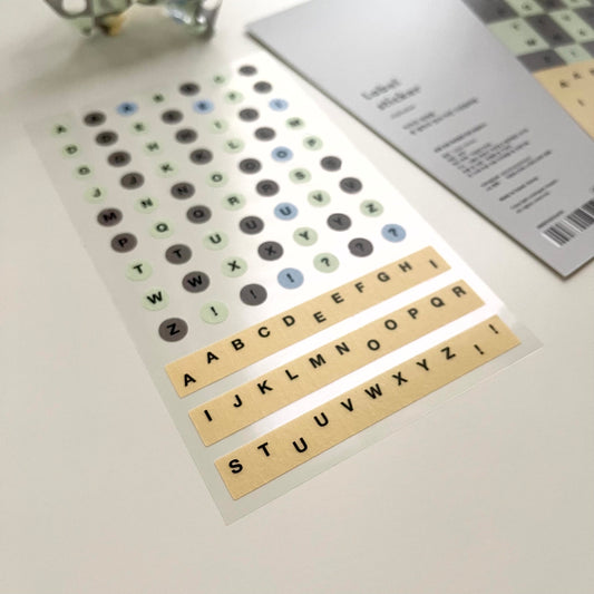 Analogue Keeper Label Sticker / Alphabet