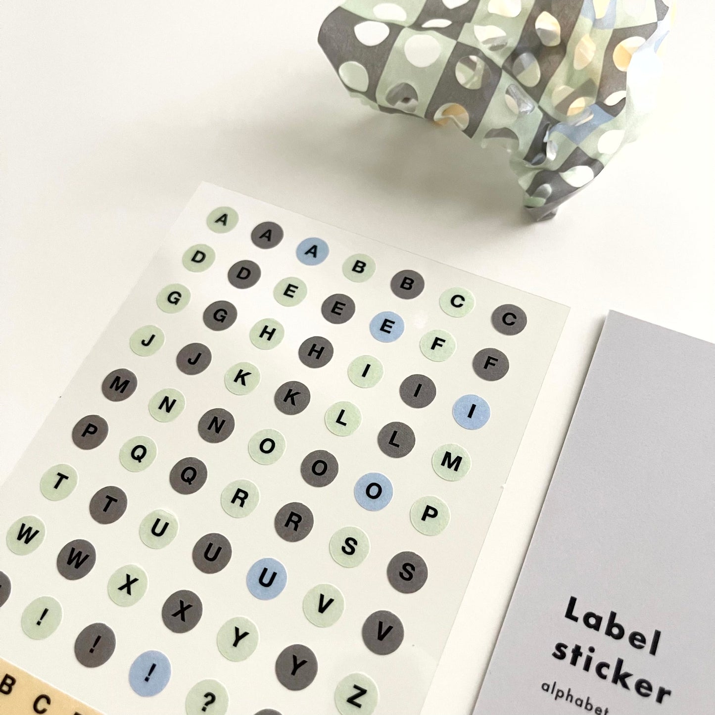 Analogue Keeper Label Sticker / Alphabet