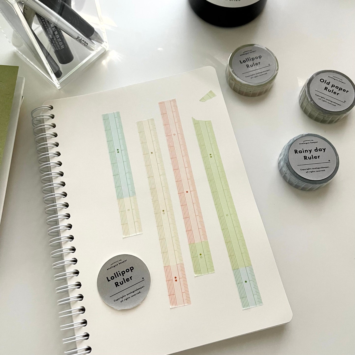 Analogue Keeper Ruler Masking Tape / 3 Designs