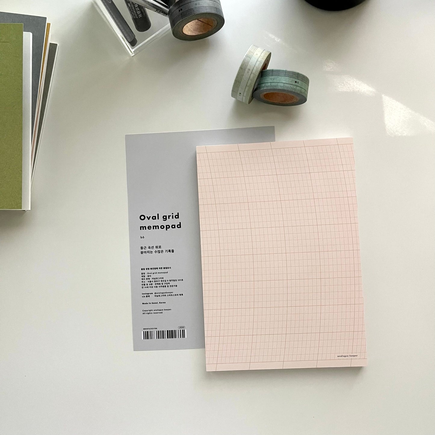 Analogue Keeper Oval Grid Memo Pads // 4 Options