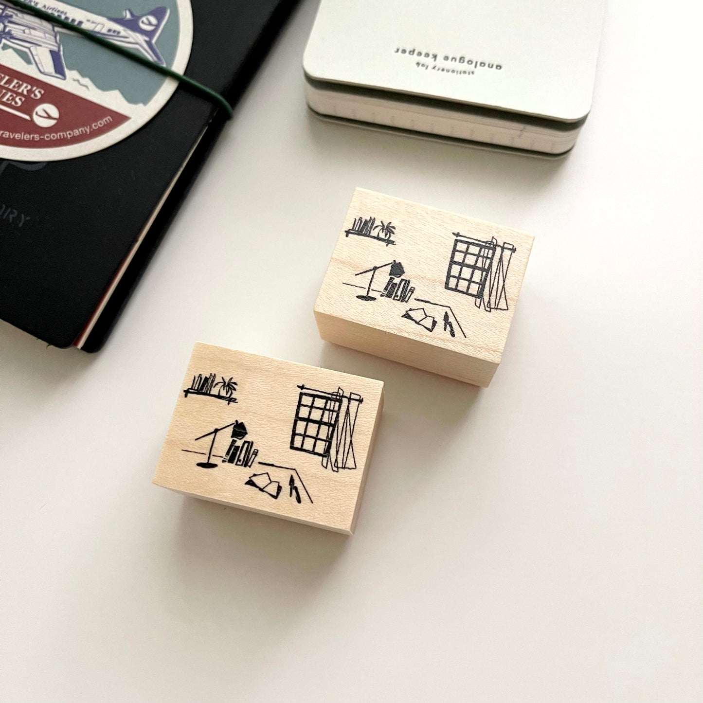 Ma7stamp Room Corner Rubber Stamp