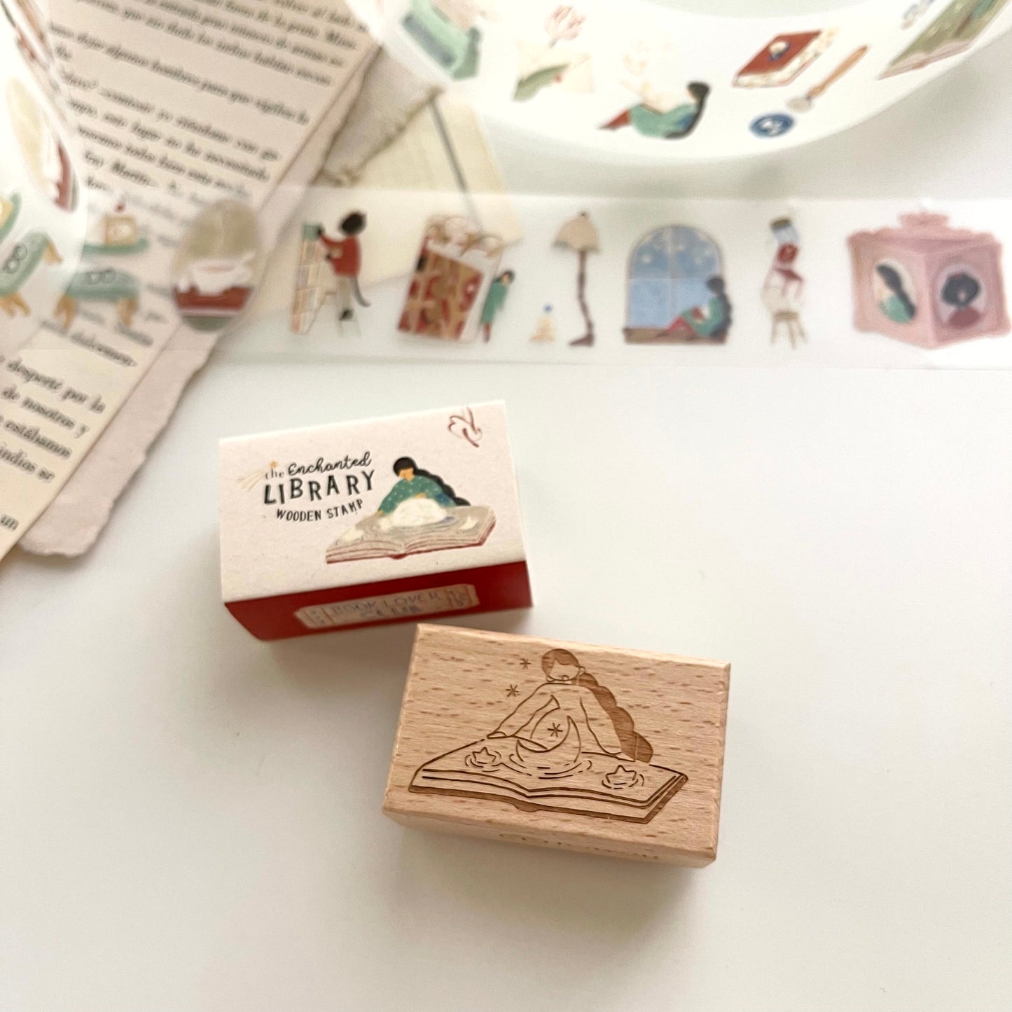 Teayou The Enchanted Library Series Rubber Stamps // 2 Designs