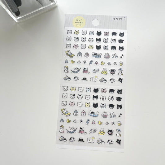 MIDORI Removable Cat Planner Sticker