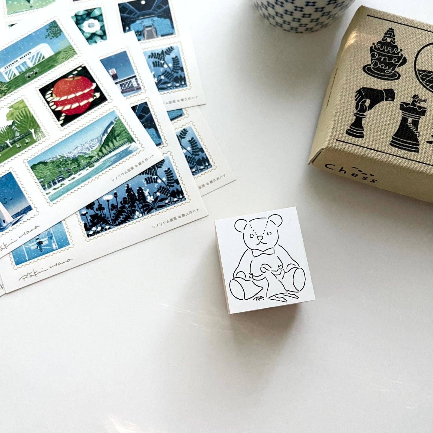 Rakui Hana [ Memories Series ] Rubber Stamps / 3 Designs