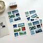 Rakui Hana Print Postal Stamp Sticker Set / 02