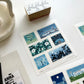 Rakui Hana Print Postal Stamp Sticker Set / 02