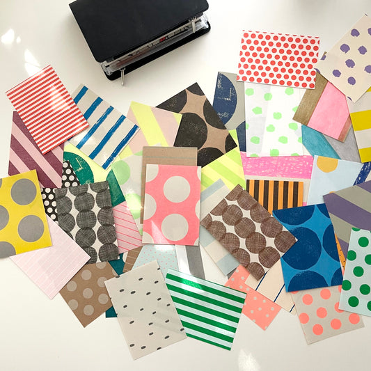 Mizushima IROIRO Paper Set / Dots & Stripes (M)