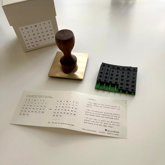 Mizushima Perpetual Calendar Stamp / New Version