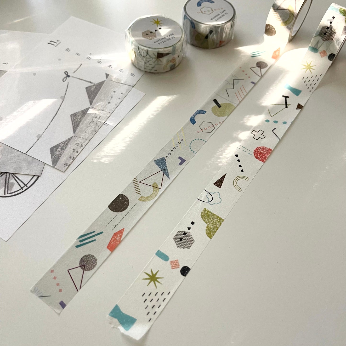 Mizushima Shapes Masking Tape / 2 Designs