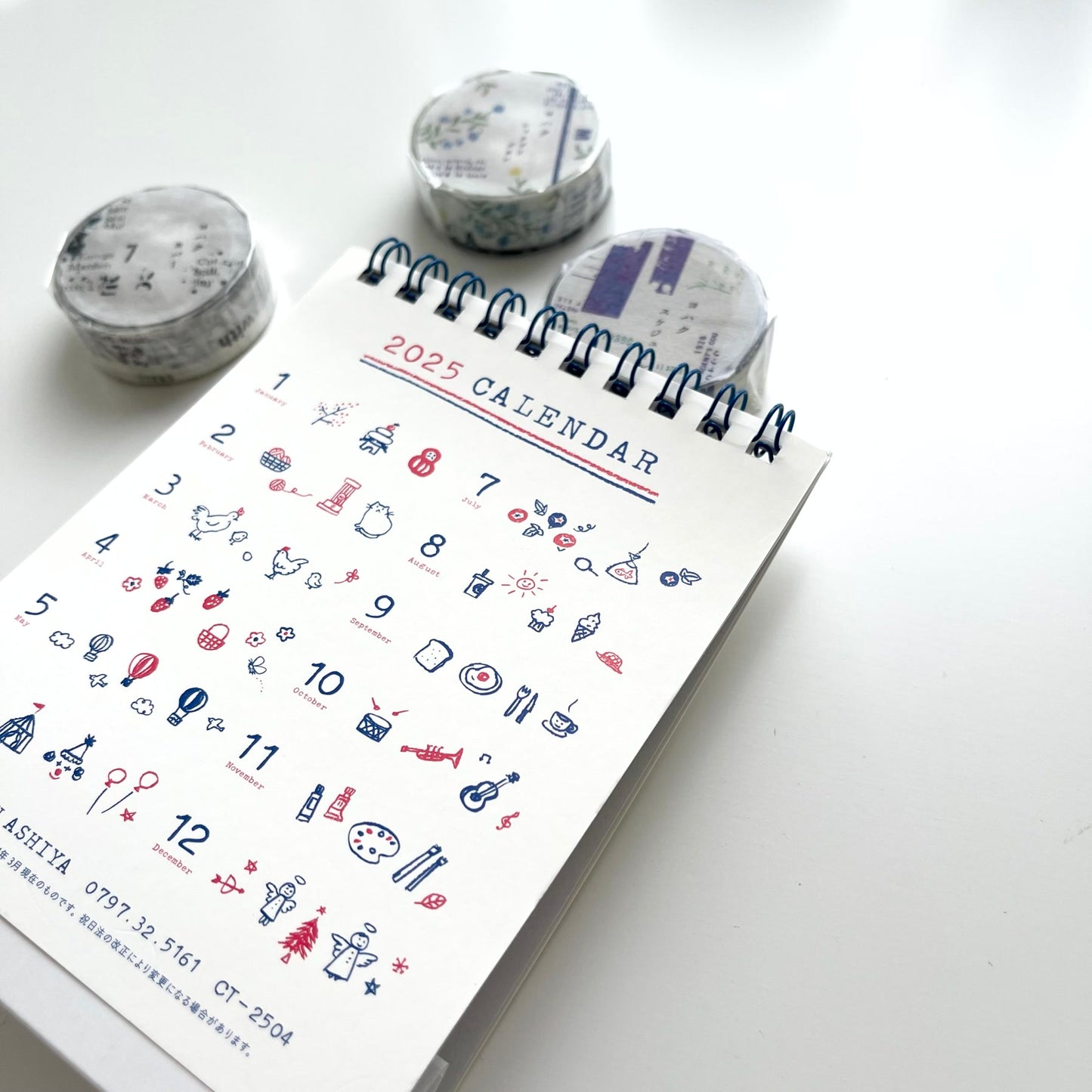 2025 Desk Ring Calendar