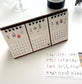 2025 Three-Month Desk Ring Calendar