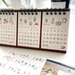 2025 Three-Month Desk Ring Calendar