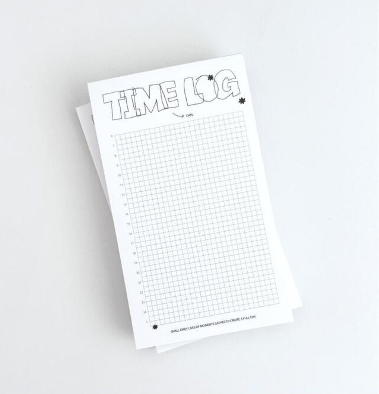 202hosil Time Log Memo Pad