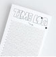 202hosil Time Log Memo Pad