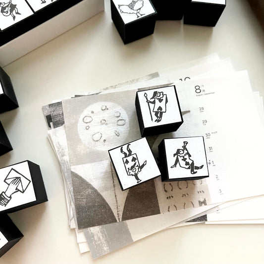 KOCKA Poker Man Rubber Stamp / 3 Designs