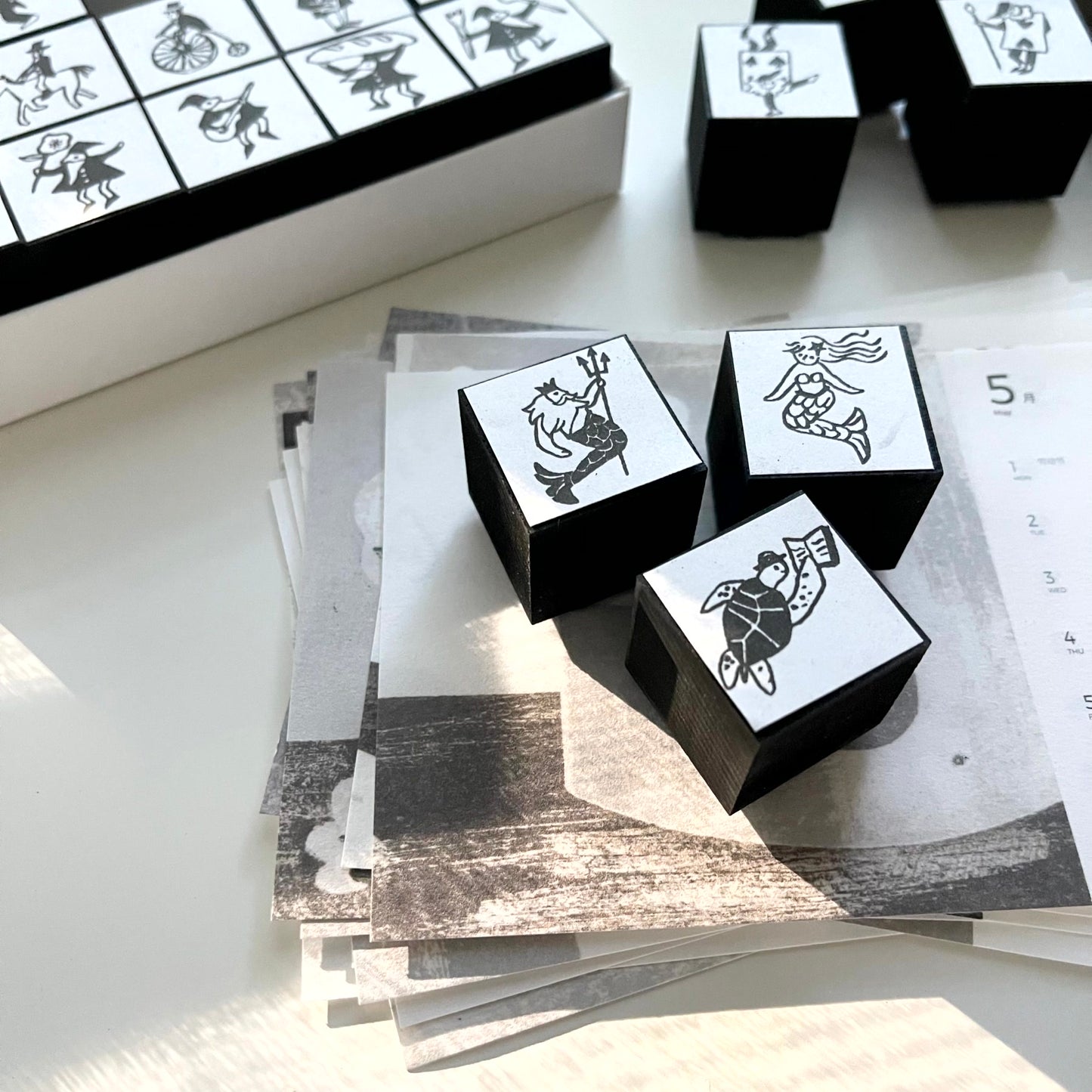 KOCKA In the Ocean Rubber Stamp / 3 Designs