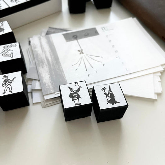 KOCKA Wizard Rubber Stamp / 2 Designs