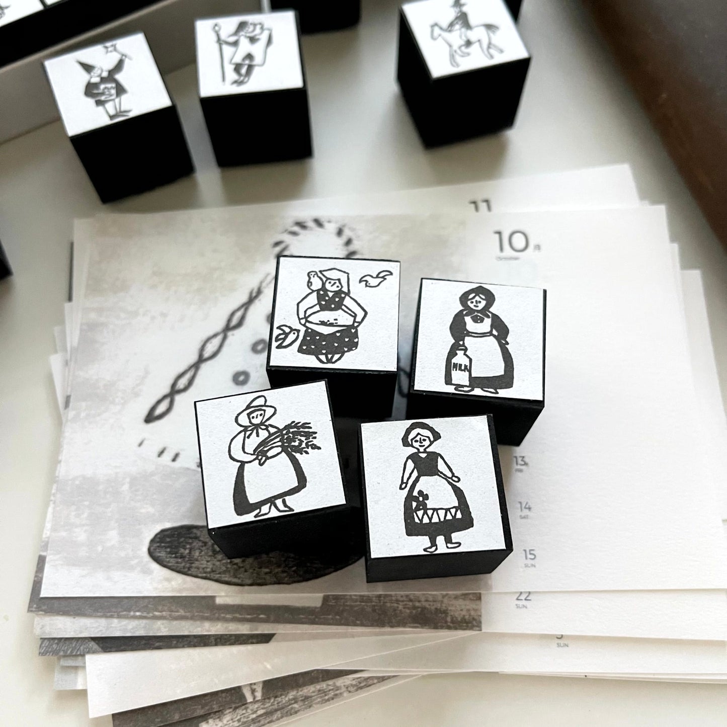 KOCKA The Villagers ( 1 ) Rubber Stamp