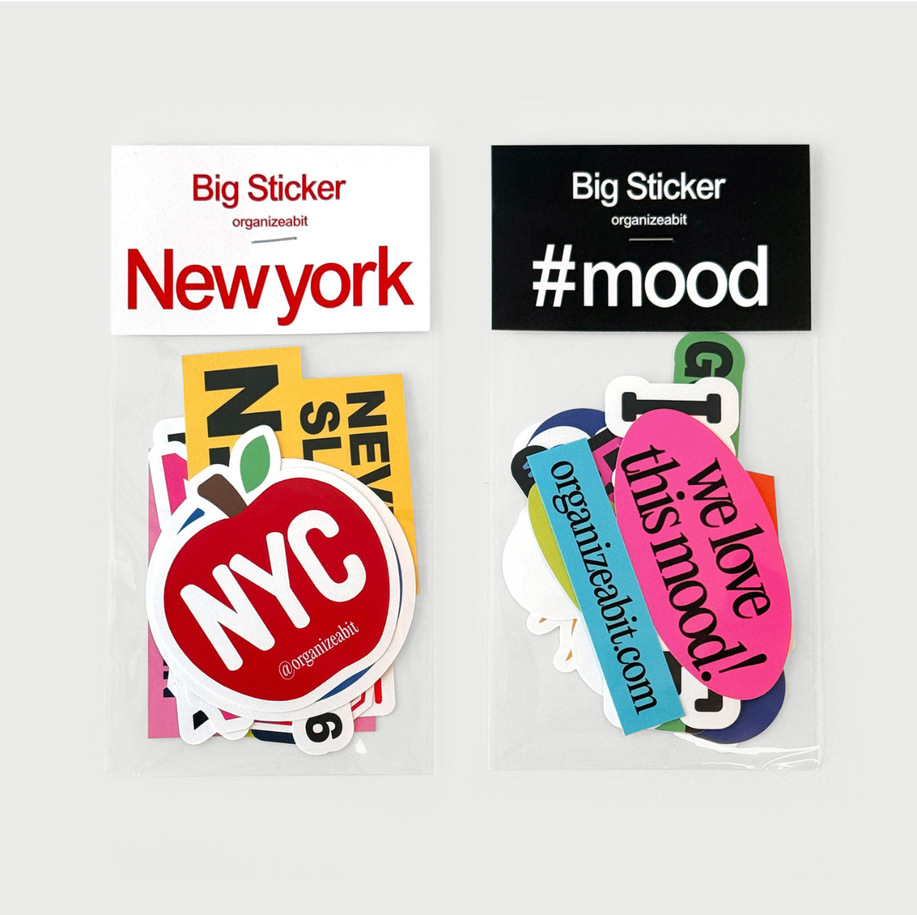 Organize a bit Big Sticker Set / New York & #mood