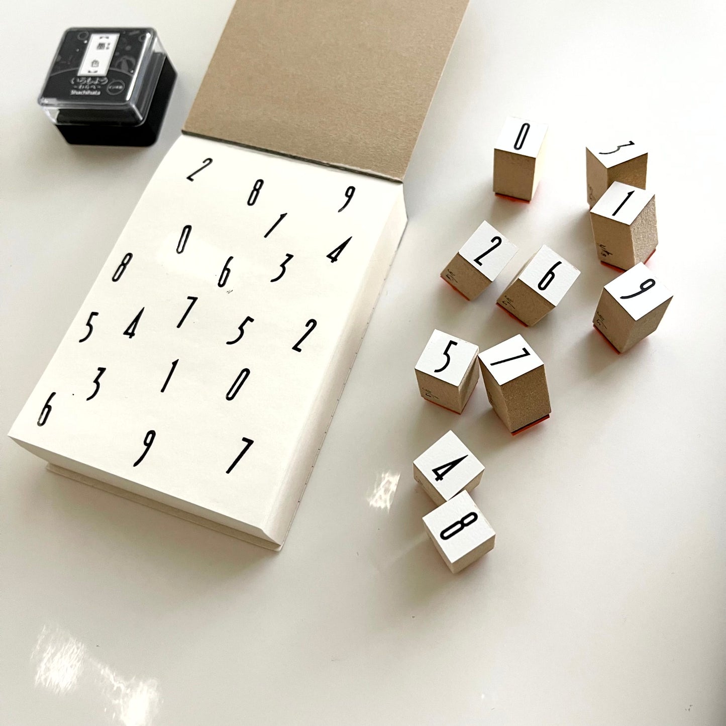 Yoko Kadokawa Number Rubber Stamp Set / Mini