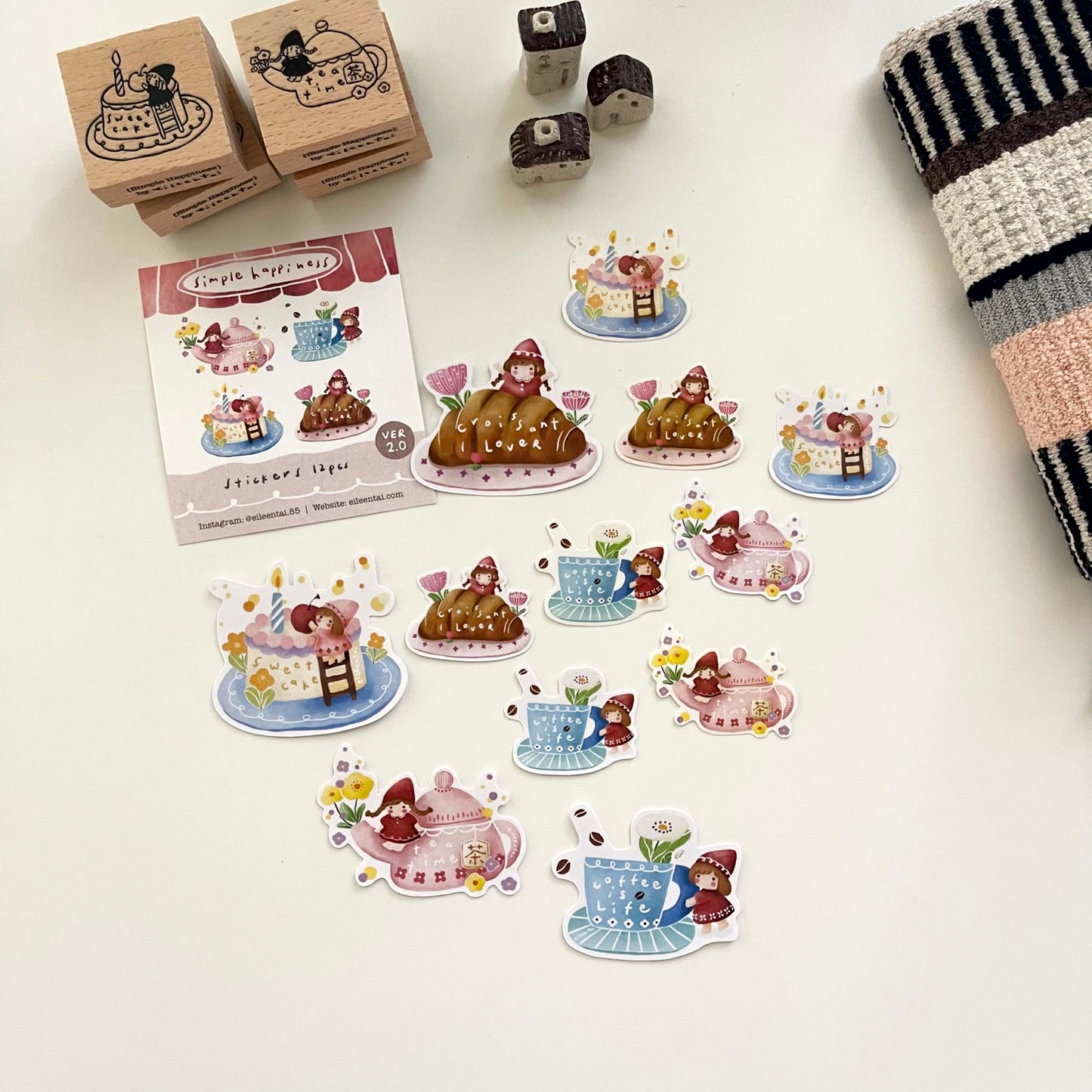 EileenTai.85 Simple Happiness Sticker Set / Ver. 2.0