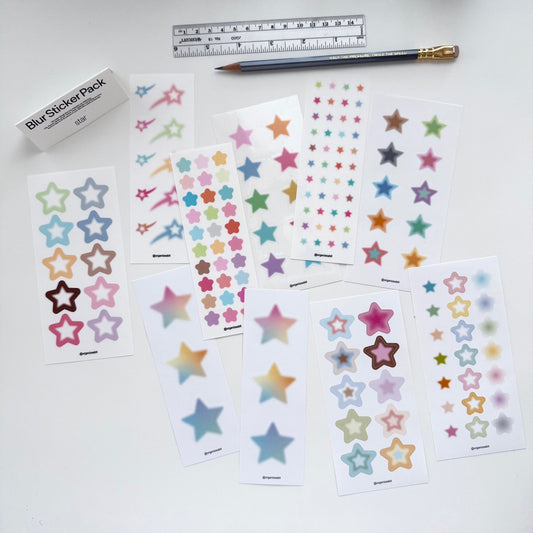 Organize a bit Blur Sticker Pack