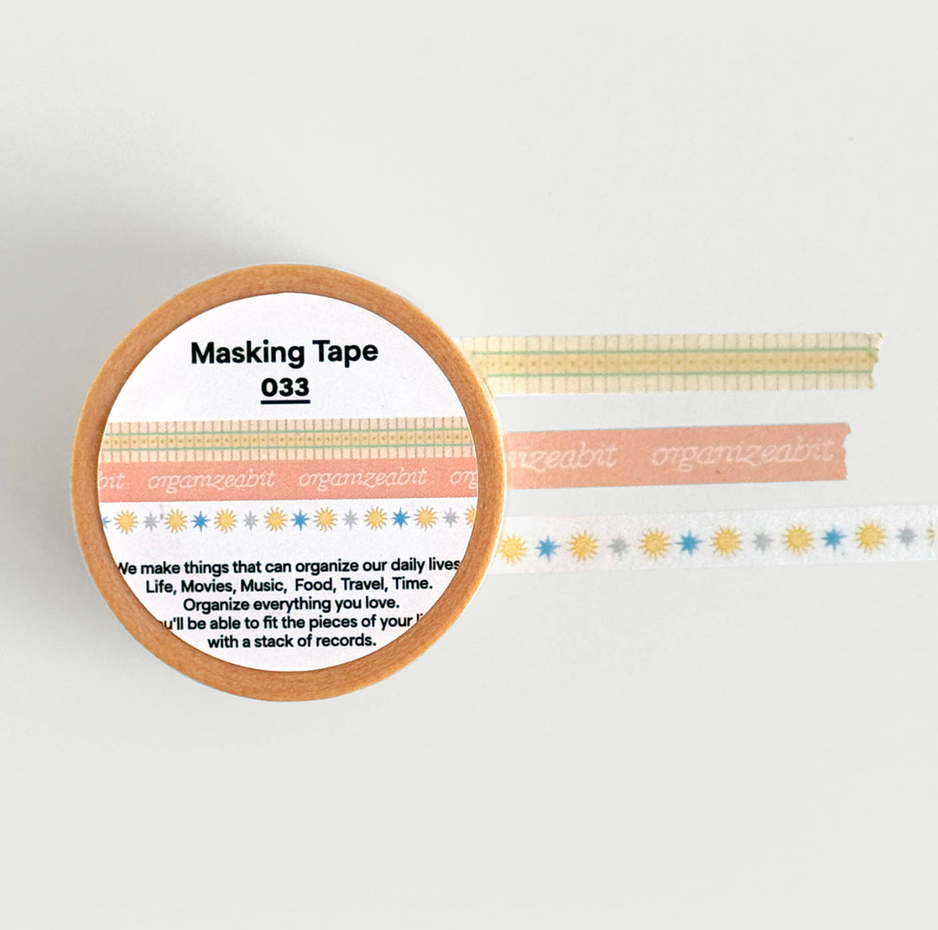 Organize a bit Masking Tape Set / 033